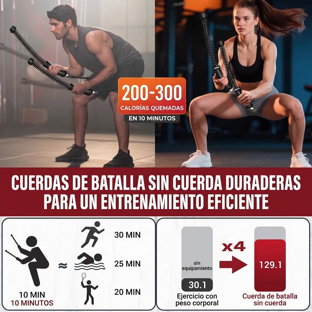voltrix™ – Cuerdas de Batalla Compactas para Casa